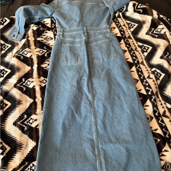 Universal Thread Blue Denim Shirt Dress - Picture 4 of 5